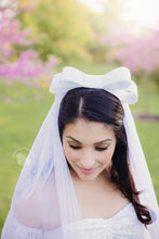 Load image into Gallery viewer, Anna Blair Bow Veil in Powder Blue