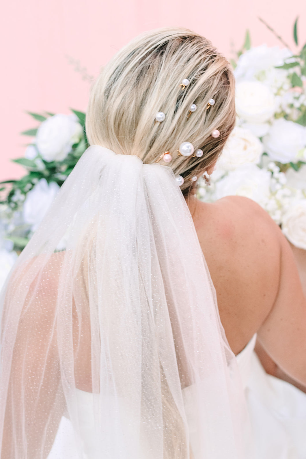 Ruth Bow Veil - No Bow - Elbow Length