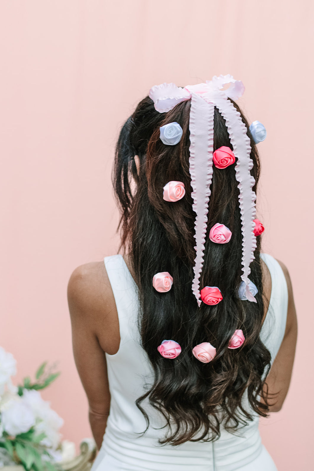 Nikki Bow Barrette - Pink