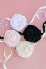 Load image into Gallery viewer, Amour Lace Rose Sash
