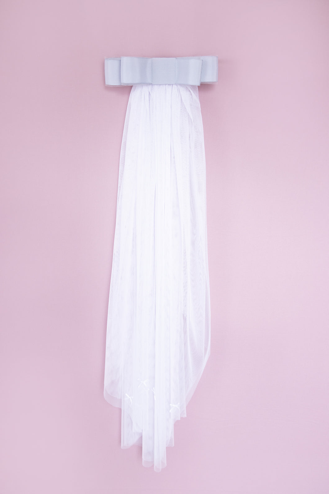 Anna Blair Bow Veil in Powder Blue